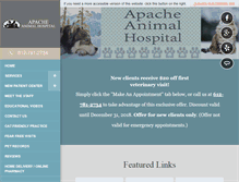 Tablet Screenshot of apacheanimal.com